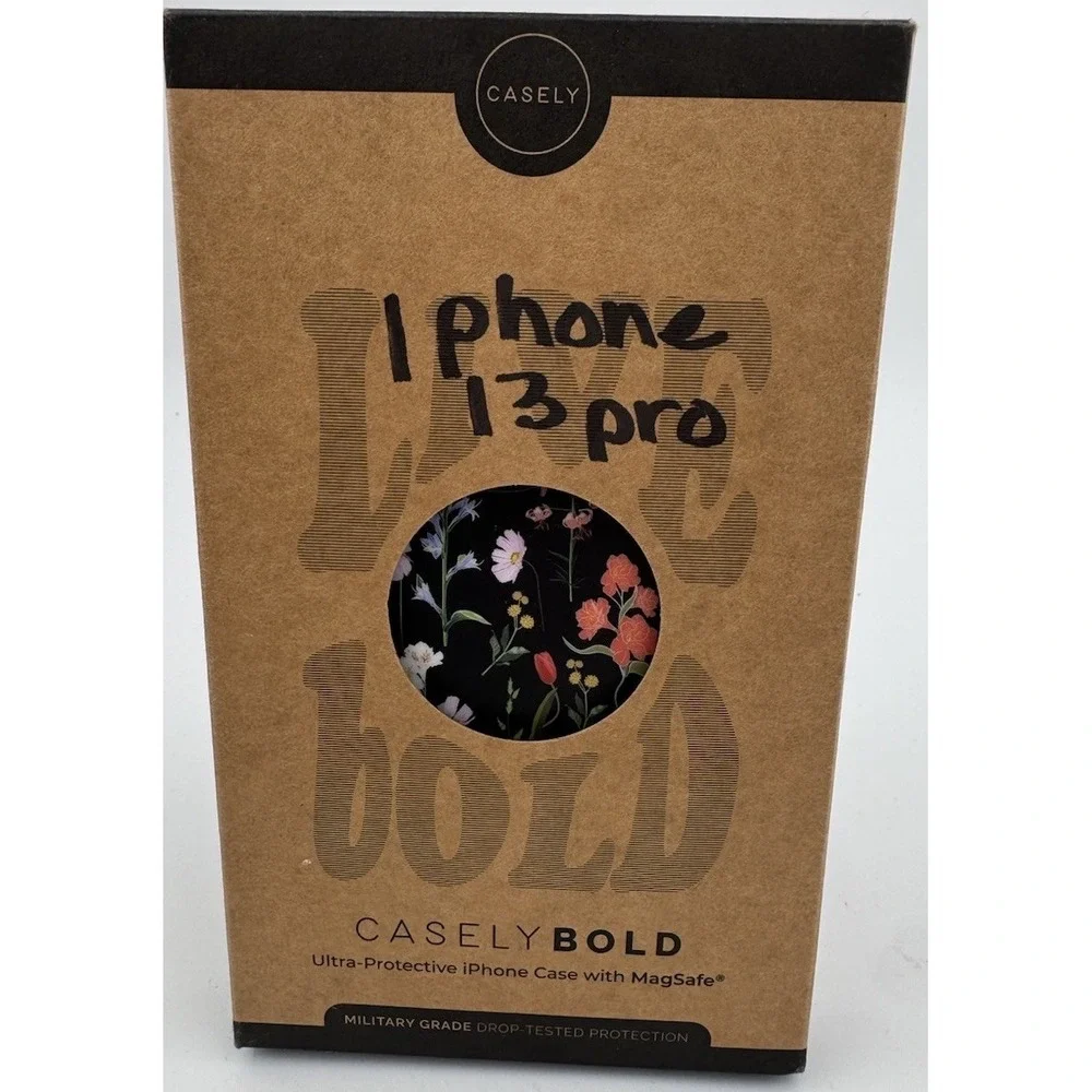 Casely  iPhone 13 Pro Phone Case Secret Garden, Mixed Floral, New